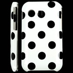 Design Cover til Galaxy Y - Dots (Hvid)